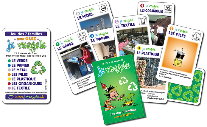 Nouveaut&eacute;: le jeu des 7 familles Je recycle
