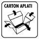Carton aplati